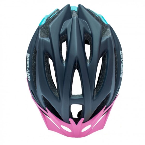 Casco de Bicicleta Rideland X-Trac MTB imán Negro Turqueza Rosa