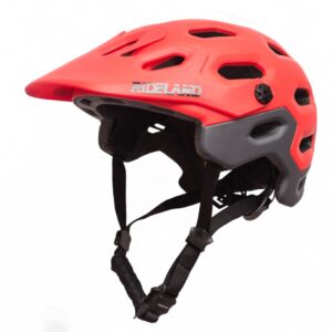 Casco de Bicicleta RIDELAND cross MTB imán Rojo