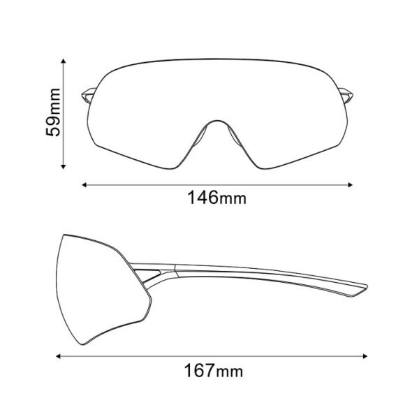 Lentes ciclismo SHIMANO Aeorilte P vista panorámica CE-ARLP1